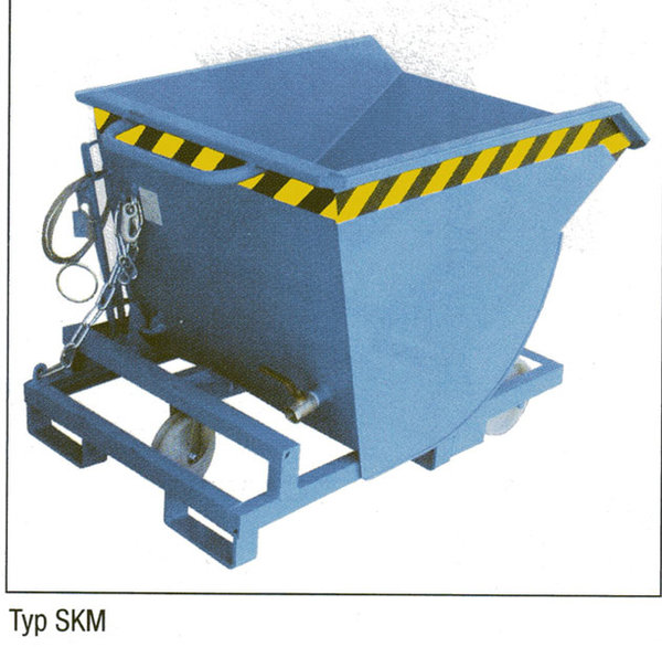 Spänebehälter SKM 75 blau, Inhalt: 750 l, Traglast: 1.250 kg