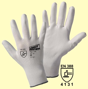 1150 - Micro-Handschuh MICRO PU-WHITE