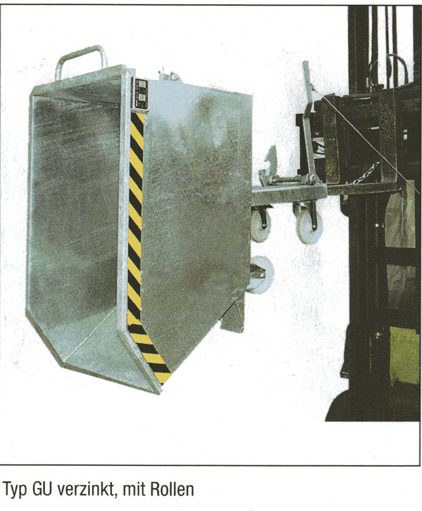 Kippbehälter GU 2000, verzinkt, Inhalt: 2.000 l, Tragkraft: 1.500 kg
