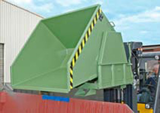 Kippbehälter BK 80, grün, Inhalt: 800 l, Tragkraft: 1.500 kg