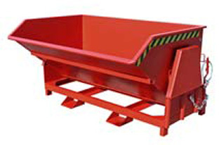 Kippbehälter BK 80, rot, Inhalt: 800 l, Tragkraft: 1.500 kg