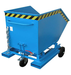 Späne-Kastenwagen SKW-ET 1000, blau, Inhalt: 1.000 Liter, Traglast: 300 kg