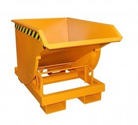 Kippbehälter BKM 75, orange, Inhalt: 750 l, Traglast: 3.000 kg