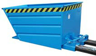 Kippbehälter VD 500, blau, Inhalt: 500 l, Traglast: 750 kg
