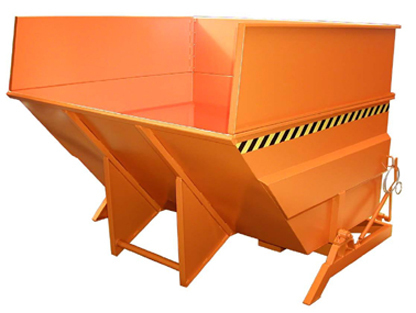 Kippbehälter BKC 400, orange, Inhalt: 4.000 l, Traglast: 2.500 kg