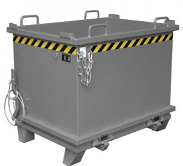Klappbodenbehälter SB 750, grau, Inhalt: 750 l, Traglast: 1.500 kg