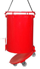 Rundbehälter RB 300, rot, Inhalt: 300 l, Traglast: 500 kg