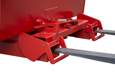 Automatischer Kippbehälter Typ 4A, rot, 0,90 m³, 1.000 kg