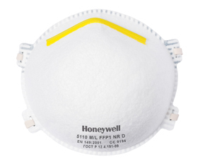 Halbmaske Honeywell 5110 M/L der Schutzklasse FFP1D, ohne Filter, 1 Stück